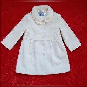 Ivory Janie and Jack dress coat size 18-24 month